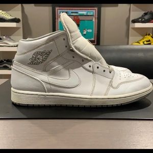 Nike Air Jordan 1 AJ 1 Triple White Men 10.5